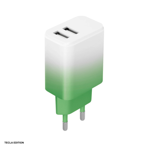 Accesorii smartphone - Incarcator priza Setty LSIG-AA-20, 18W, 2 x USB-A, Alb-Mint
