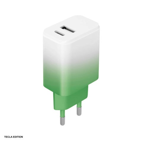 Accesorii smartphone - Incarcator priza Setty LSIG-AC-20, 20W, 1 x USB-A, 1 x USB-C, Alb-Mint