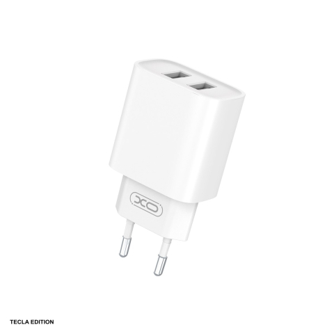 Accesorii IT - Incarcator priza XO CE02C, 2.1A, 2 x USB-A, Fast Charge, Alb