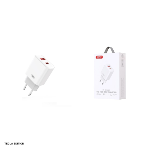 Incarcator priza XO CE12, 20W, 1 x USB-A, 1 x USB-C, Power Delivery, Quick Charge 3.0, Alb [3]
