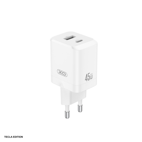 Accesorii IT - Incarcator priza XO CE36, 45W, 1 x USB-C, 1 x USB-A, Power Delivery, Alb