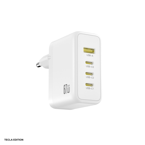 Accesorii IT - Incarcator priza XO CE39, 67W, 3 x USB-C, 1 x USB-A, Power Delivery, Alb