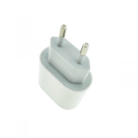 Incarcator QC3.0 cu port USB-C, AR-P3, priza retea EU, bulk, alb [3]