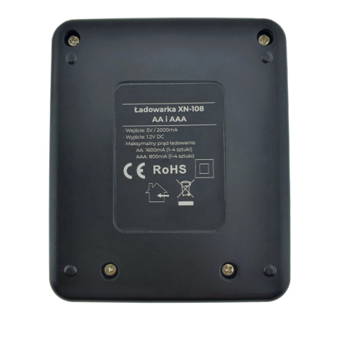 Incarcator rapid USB-C XN-108 pentru 4 baterii AA/AAA - Cu indicator LED si protectii multiple, alimentare USB, compact [3]