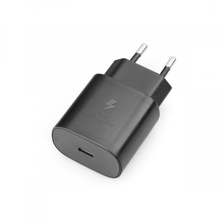 Incarcator priza retea - Incarcator retea cu port USB tip C, pentru Samsung, EP-TA800EBE, Super Fast Charging, 5V 3A, maxim 25W, negru
