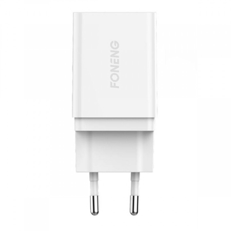 Incarcator retea, un port USB, 5V/3A QC 3.0, Foneng K300, alb [1]