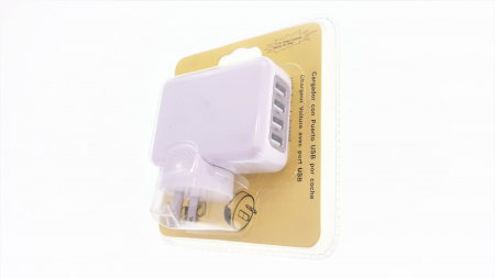 Priza retea - Incarcator Retea US 4 X USB Tensiune intrare 100-240V , iesire 5 V max 2.1A