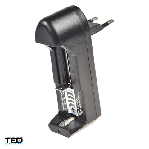 Energy - Incarcator TED Electric TL-C002 pentru acumulatori Li-Ion 3.7 V, 1 canal de incarcare, curent de incarcare 500 mA