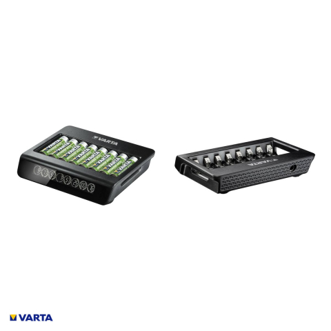 Incarcator VARTA LCD Multi Charger+ 57681 pentru acumulatori Ni-MH AA si AAA, 1-8 bucati, 8 canale individuale, display LCD, intrare USB-C PD, fara acumulatori [3]