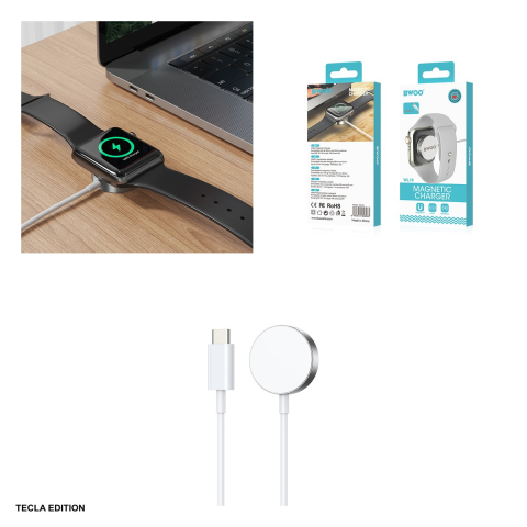 Incarcator wireless BWOO WL-18, 5W, Power Delivery, Alb [4]