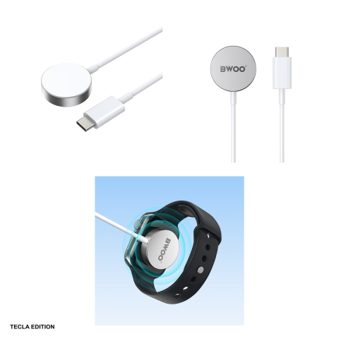 Incarcator wireless BWOO WL-18, 5W, Power Delivery, Alb [5]