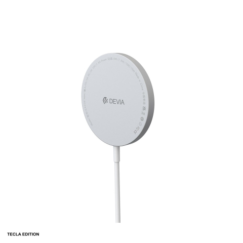 Incarcator wireless Devia Smart magnetic, 15W, Fast Charge, Alb [0]
