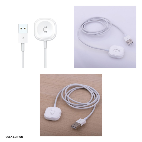 Incarcator wireless Forever MASM-100, 3W, Fast Charge, Alb [3]