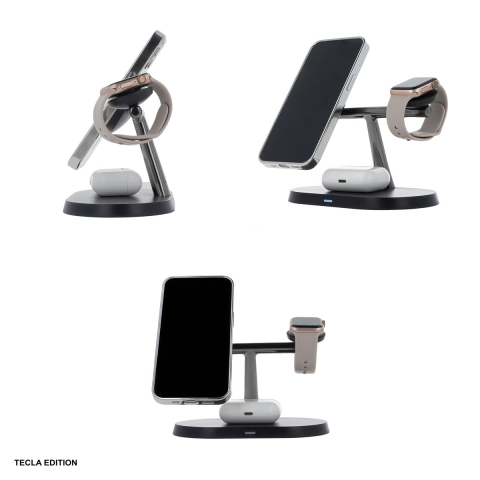 Incarcator wireless Maxlife MXWC-03, 15W, Fast Charge, Negru [6]
