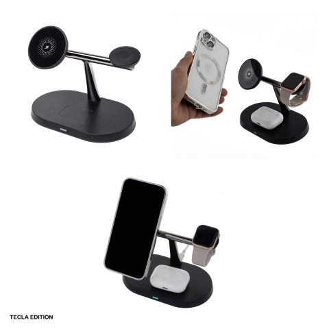 Incarcator wireless Maxlife MXWC-03, 15W, Fast Charge, Negru [5]