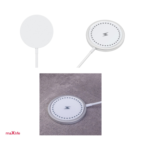 Incarcator wireless Maxlife MXWC-05, 15 W, cablu 1m, alb [3]