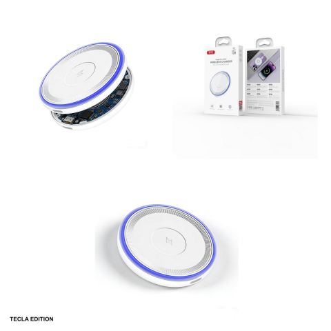 Incarcator wireless XO CX042, 15W, Fast Charge, Alb [4]