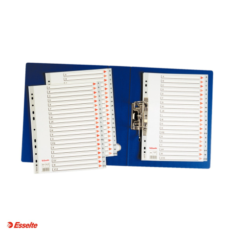 Index Esselte, plastic, A4, A-Z, pentru arhivare, gri [3]