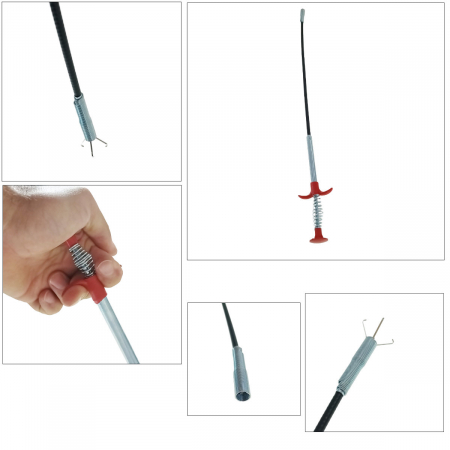 Instrument flexibil de recuperare si extractie, cu trei gheare, deschidere maxima de prindere 40 mm, lungime 60 cm [3]