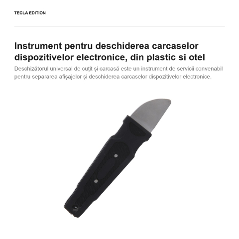 Instrument pentru deschiderea carcaselor dispozitivelor electronice, din plastic si otel [1]