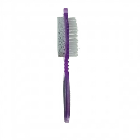 Instrument pentru pedichiura cu perie, piatra ponce, pila si pad de lustruire, 026-V22 25370, mov [1]
