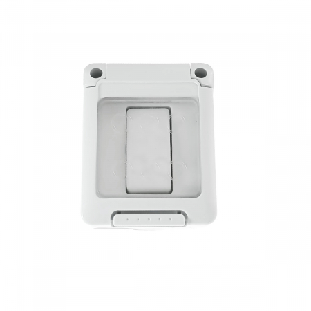 Accesorii prize - Intrerupator simplu pentru exterior, FE-40883, montaj aplicat, 16A 250V, IP55, 96 x 68 x 56mm, alb