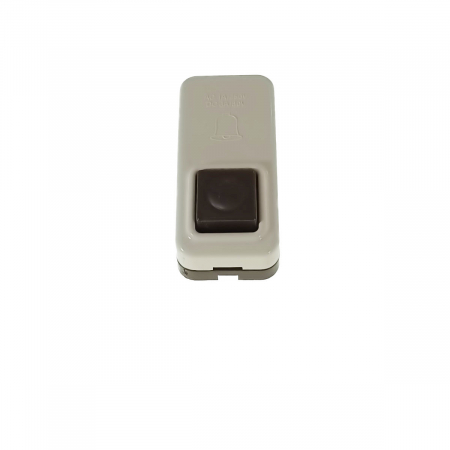 Intrerupator cu buton pentru sonerie, 3A, din plastic, bej [3]