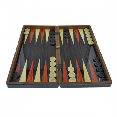 Joc de Table Premium, cu inchidere magnetica, din MDF lacuit, 588 x 480 mm, cu 30 piese stabile cu diametru 35mm si 2 zaruri [2]