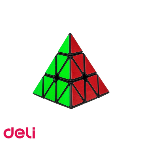 Accesorii Diverse - Joc magic piramida colorata Deli, puzzle creativ cu 5 fete si 5 culori, pentru copii si adulti