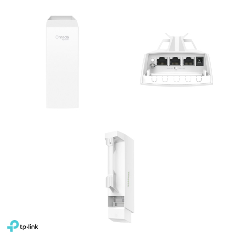 Kit punte wireless TP-Link Omada EAP100-Bridge KIT, 2 unitati preconfigurate, 2.4 GHz N300, pana la 500 m, antene 8 dBi, PoE, IP65, alb [3]