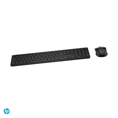 Accesorii IT - Kit tastatura si mouse wireless HP 495C Multi-Device Dual-Mode, 2.4 GHz si Bluetooth, 3 dispozitive, taste silentioase, tasta Copilot, layout US International ISO, negru, BE1Q0UT