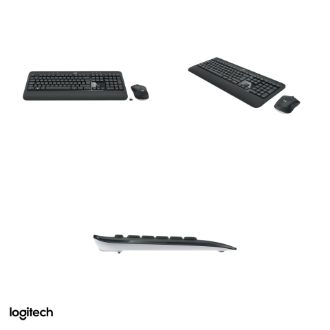Kit tastatura si mouse wireless Logitech MK540 Advanced, receptor Unifying, tastatura cu suport de palme, taste silentioase, mouse M310, layout US International, negru, 920-008685 [3]