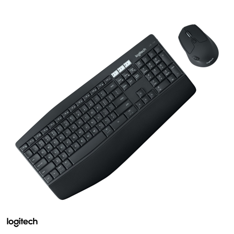 Set accesorii IT - Kit tastatura si mouse wireless Logitech MK850 Performance, Unifying si Bluetooth, Easy-Switch 3 dispozitive, inscriptii Windows si Mac, layout US, negru, 920-008226