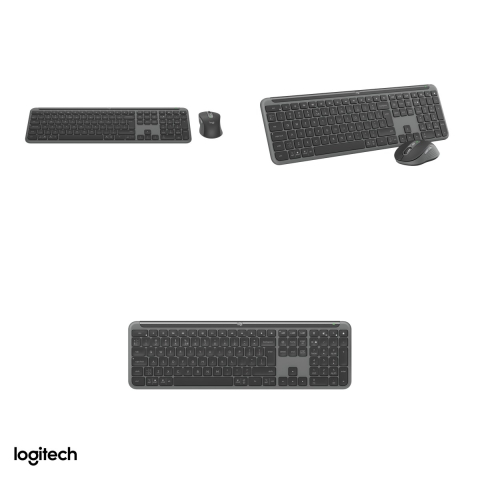 Kit tastatura si mouse wireless Logitech Signature Slim Combo MK950 for Business, Logi Bolt si Bluetooth, mouse M750 for Business, Easy-Switch, layout US International, grafit, 920-012508 [3]