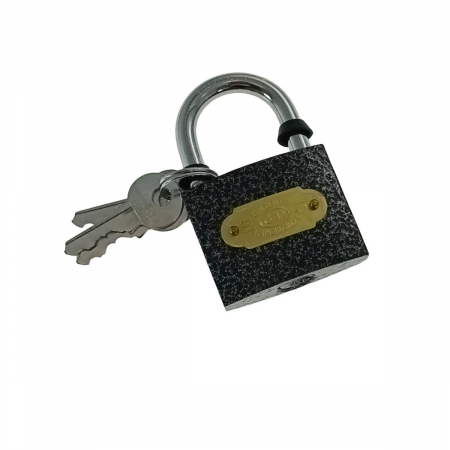 Lacat metalic, cod 12810, 48mm, 3 chei, 187gr, negru [2]