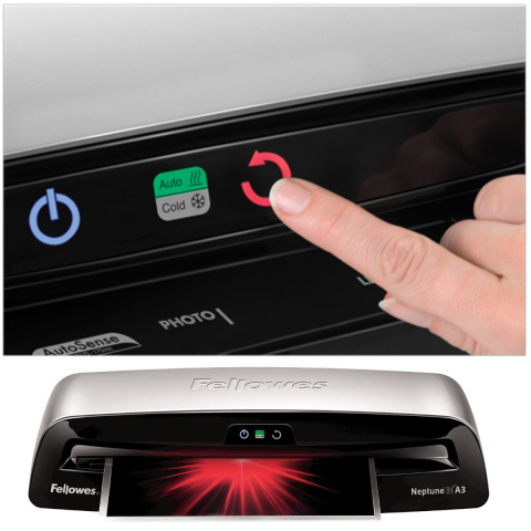 Laminator A3 Fellowes Neptun 3 cu AutoSense si Advanced Pouch Tracking pentru documente profesionale si laminare rapida [3]