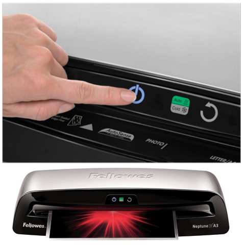 Laminator A3 Fellowes Neptun 3 cu AutoSense si Advanced Pouch Tracking pentru documente profesionale si laminare rapida [2]