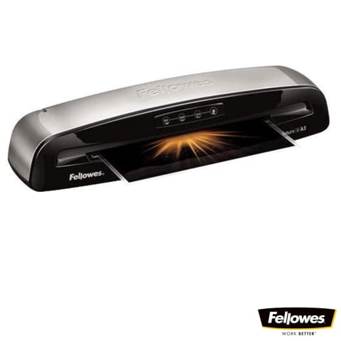 Laminatoare A3 - Laminator A3 Fellowes Saturn 3 cu functie de eliberare, auto-stingere si kit start pentru documente, postere si proiecte creative