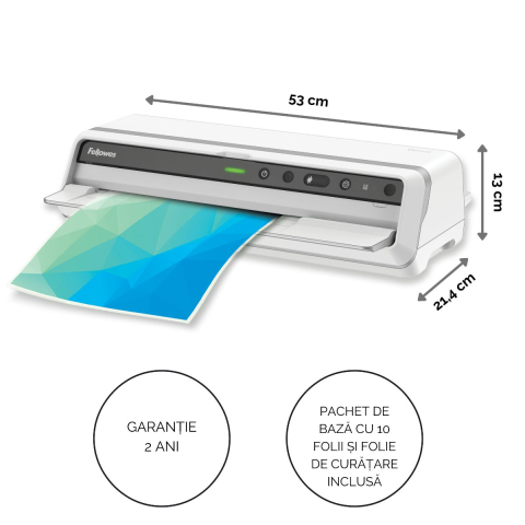 Laminator A3 Fellowes Venus LX 6 role cu InstaHeat, mod revers si Clean Alert pentru documente profesionale si laminare ultra-rapida [7]