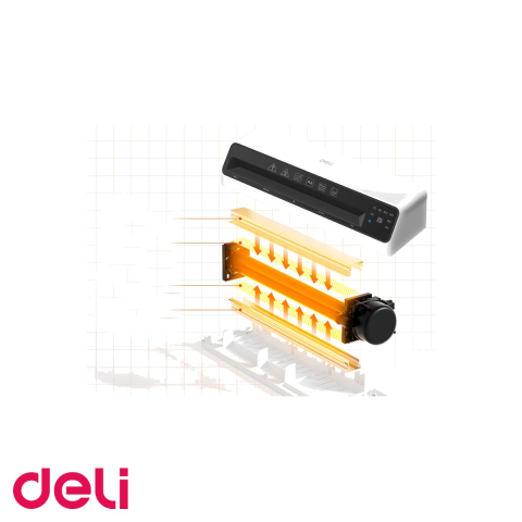 Laminator A4 Deli ET103, dual hot/cold, 175 microni, pentru birou si uz personal [3]
