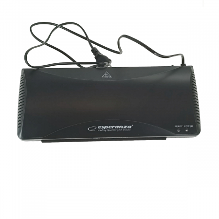 Laminator A4 Esperanza Infinity 93202, 250 mm/min, 265W, lungime cablu 130cm, negru [1]