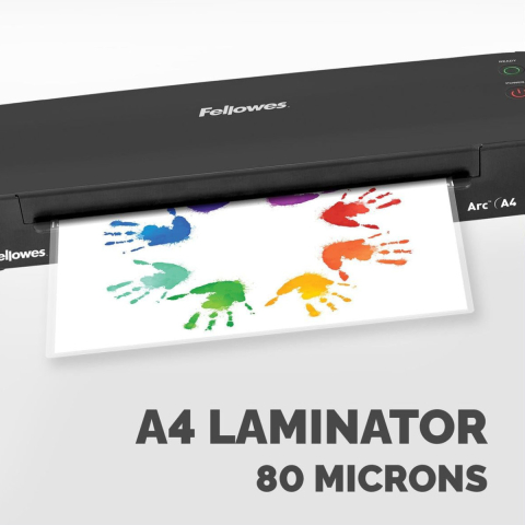 Laminator A4 Fellowes Arc cu functie de eliberare si kit folii inclus pentru documente, fotografii si proiecte creative [2]