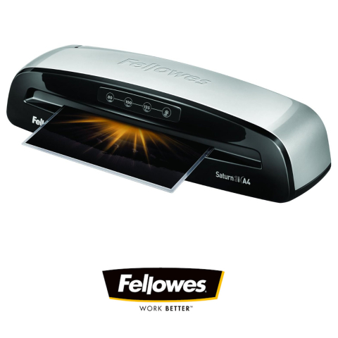 Laminator A4 Fellowes Saturn 3i cu functie de eliberare, auto-stingere si kit start pentru documente, fotografii si proiecte creative [4]