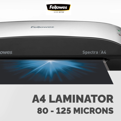 Laminator A4 Fellowes Spectra cu functie de eliberare, auto-stingere si kit start pentru documente, fotografii si proiecte creative [3]