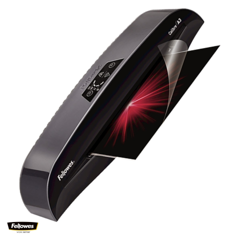 Laminatoare - Laminator Fellowes Calibre A3 cu 2 role, folie de pana la 125 microni, fanta de 320 mm, gata in 1 minut, kit cu 10 folii inclus, 110x570x156 mm