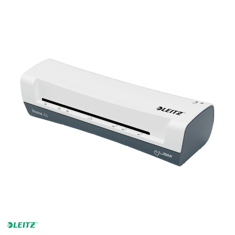 Tehnica de birou - Laminator Leitz iLAM Home, A4, kit folii laminare inclus, alb-gri