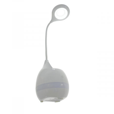 Lampa Led 5W, de birou, Platinet 45211, cu acumulator 2000mAh, cu suport accesorii, 500x120x120mm, ABS, alba [4]