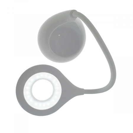 Lampa Led 5W, de birou, Platinet 45211, cu acumulator 2000mAh, cu suport accesorii, 500x120x120mm, ABS, alba [2]
