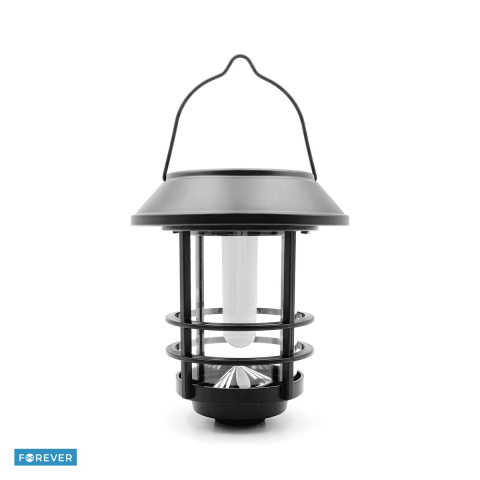Lampi solare - Lampa solara LED Filament, Forever Light Sunari FLS-40, 15 lm, IP44, baterie Li-Ion 3,7V⎓600mAh , dimensiuni 160x150x170mm, panou solar Monocristalin, lumina calda, material otel, ABS, sticla