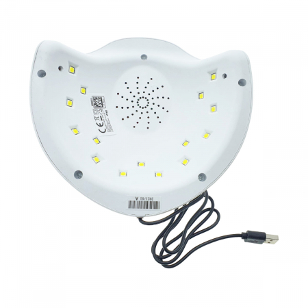 Lampa unghii UV, 15 LED, Esperanza Agate Hybrid, 36W, senzor miscare, afisaj, USB, alba [3]